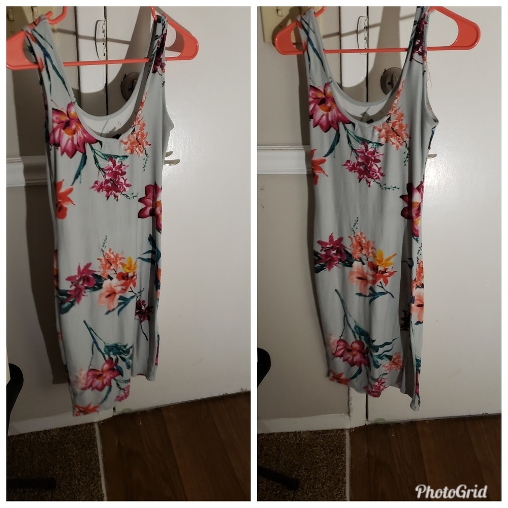Blue flora dress